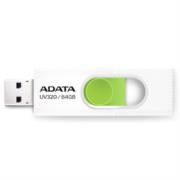 Memoria USB Adata UV320 64 GB 3.2 Color Blanco-Verde