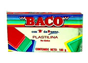 PLASTILINA BACO MARQUETA 180GR BLANCA No.60