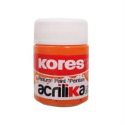 PINTURA ACRILICA KORES 20 ML NARANJA C/12 BOTES