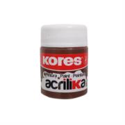 PINTURA ACRILICA KORES 20 ML CAFE C/12 BOTES