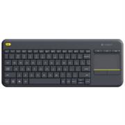 Teclado Logitech K400 Plus Inalámbrico C/TouchPad Color Negro