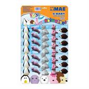 GOMA MAE FIGURA ANIMALES BEBES BLISTER 35 PIEZAS