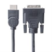 Cable Manhattan para Monitor HDMI/DVI-D M-M1.8m Color Negro