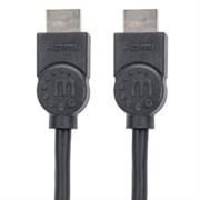 Cable Manhattan HDMI 1.3 M-M Alta Velocidad Blindado 1.5m Color Negro