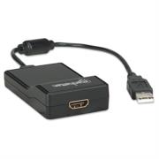 Convertidor Manhattan Video USB 2.0 a HDMI Color Negro