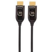 Cable Manhattan HDMI 2.0 Fibra Optica M-M 50m Color Negro