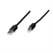 Cable Manhattan USB A-B Económico 1.8m Color Negro