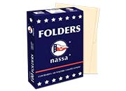 FOLDER NASSA PREMIUM OFICIO CREMA C/100 PIEZAS