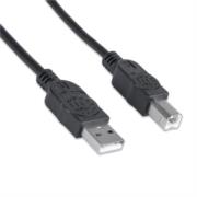 Cable Manhattan USB B Alta Velocidad 2.0 A-B1.8m Color Negro
