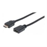 Cable Manhattan HDMI M-H Ethernet 1.8m Color Negro