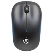 Mouse Manhattan Success Inalámbrico Óptico 1000 dpi Color Negro-Azul