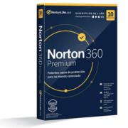 Licencia Antivirus Norton 360 Premium/Total Security 1 Año 10 Dispositivos Caja