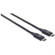 Cable Manhattan USB-C 3.2 Súper Velocidad 1m Color Negro