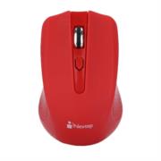 Mouse Nextep Inalámbrico USB Color Rojo 1600 dpi Baterías Incluidas