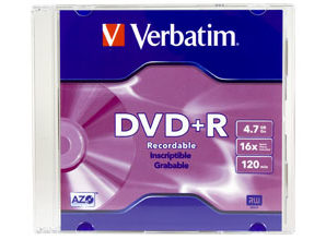 DVD+R VERBATIM 4.7GB 16X SINGLE S/C