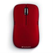 Mouse Verbatim Serie Commuter Óptico Inalámbrico 1200 dpi Color Rojo Mate