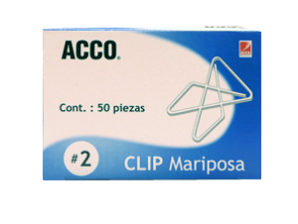 CLIP ACCO GIGANTE No.2 INOXIDABLE 50CLIPS