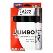 Marcador Permanente Baco Tatoo Jumbo Color Negro C/4 Pzas