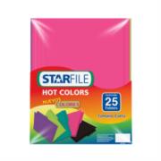Folder StarFile Hot Colors Carta Color Arcoíris Cromático C/25 Pzas