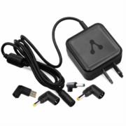 Adaptador Vorago AU-405 Universal 65W 4 Conectores Color Negro