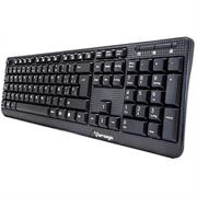 TECLADO VORAGO KB-102 MULTIMEDIA USB NEGRO
