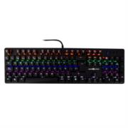 Teclado Mecánico Gamer Vorago Game Factor KBG400 USB Retroiluminado Switch Color Azul