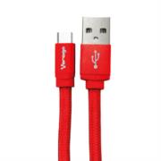 CABLE VORAGO CAB-123 USB-TIPO C 1 METRO CARGA RAPIDA ROJO