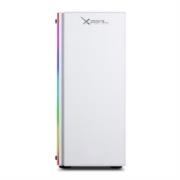 Gabinete Gaming Xzeal XZ115 ATX 3 Ventiladores 2 con RGB USB Color Blanco