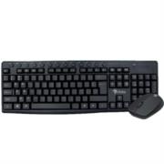 Kit Teclado y Mouse Stylos Inalámbrico Ergonómico USB Color Negro