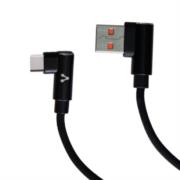 Cable Vorago CAB-307 USB A Tipo C 2.4A 90 Grados Color Negro