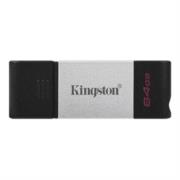 Memoria USB Kingston DataTraveler 80 64GB USB-C 3.2 Gen 1 Color Plata-Negro