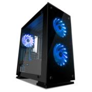 Gabinete Vorago Game Factor CSG550 Micro ATX 3 Ventiladores 120mm RGB Color Negro