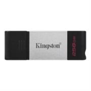 Memoria USB Kingston DataTraveler 80 256GB USB-C 3.2 Gen 1 Color Plata-Negro
