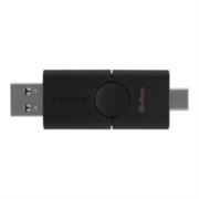 Memoria USB Kingston DataTraveler Duo 64 GB Tipo C 3.2 Gen1 Color Negro