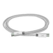 Cable USB Perfect Choice Tipo C a Tipo C Trenzado 1m Color Gris