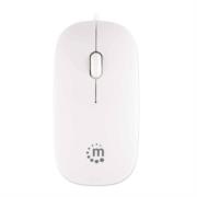 Mouse Manhattan Silhouette Óptico USB 1000 ppp Color Blanco
