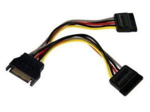 CABLE SATA P/CORRIENTE DOBLE A.6"