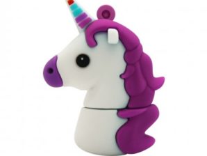 MEMORIA FLASH USB 32GB, UNICORNIO MORADO
