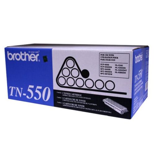 Tóner Brother TN-550 Negro, 3500 Páginas 3 500 PGS