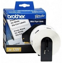 Etiqueta Brother de Dirección Pre-Cortada DK1209, 28.9 x 62mm, 800 Etiquetas 62MM ROLLO DE 800