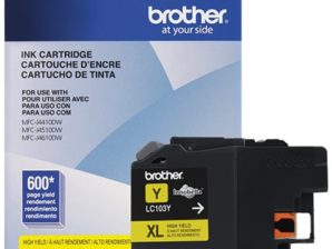 Cartucho Brother LC103Y Amarillo, 600 Páginas RENDIMIENTO 600 PGS