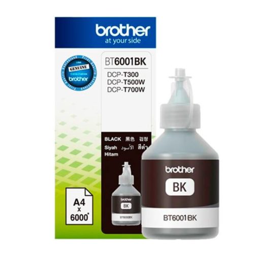 Tanque de Tinta Brother BT6001BK Negro, 6000 Páginas RENDIMIENTO 6000 PGS