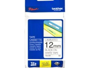 Cinta para etiquetas Brother TZEFX-231 - 12mm x 7.99m Longitud - Removible Adhesivo - Rectángulo - Transferencia térmica - Blanco - 1 / Rollo NCO 12MM X 8M