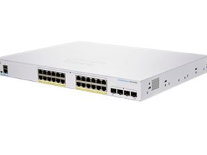 Switch Cisco Gigabit Ethernet 350 Series, 24 Puertos 10/100/1000Mbps + 4 Puertos SFP, 56 Gbit/s, 16.000 Entradas - Gestionado POE 4X1G SFP