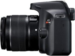 Cámara digital SLR con objetivo Canon EOS Rebel T100 - 18Megapíxel - 18mm-55mm - Sí - 6.9cm (2.7")LCD - SLR Viewfinder - 3.1x Zoom Óptico - Óptico (IS) - 5184 x 3456 Imagen - 1920 x 1080 Vídeo - Modo Película HD - LAN inalámbrica EF-S 18-55MM DCIII