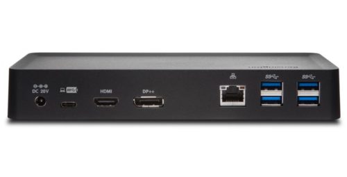 Kensington Docking Station K38240NA USB-C, 5x USB 3.0, 1x USB-C, 1x HDMI, 1x RJ-45, Negro UNIVERSALDUAL 2K DP HDMI WIN/MAC