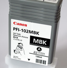 TANQUE DE TINTA PFI 102 MBK NEGRO MATTE 130ML