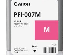 Tinta Canon PFI-007M - Magenta - 90ml DYE MAGENTA INK TANK 90ML 