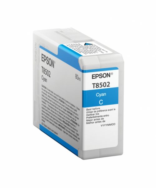 Cartucho Epson UltraChrome HD Cyan 80ml SC-P800 .