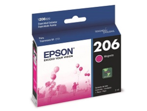 Cartucho Epson T206 Magenta, 200 Páginas .